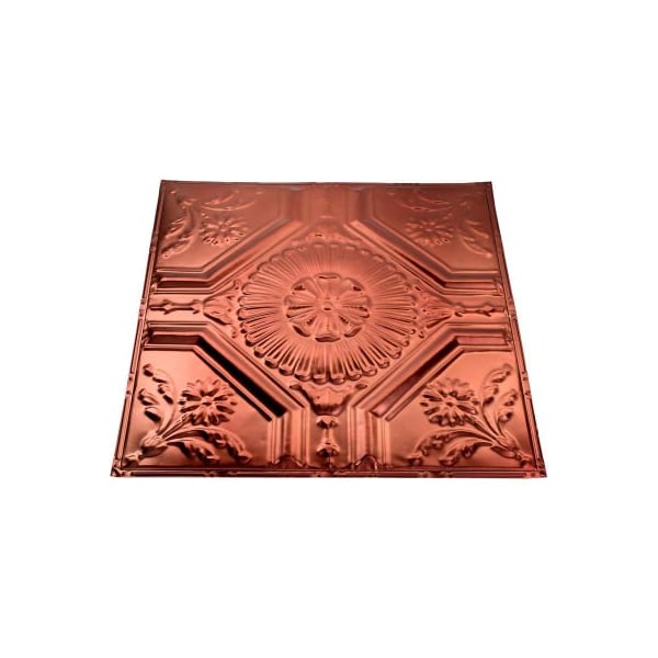 Acoustic Ceiling Products Great Lakes Tin Rochester 2' X 2' Nail-up Tin Ceiling Tile in Vintage Bronze - T58-09 - main